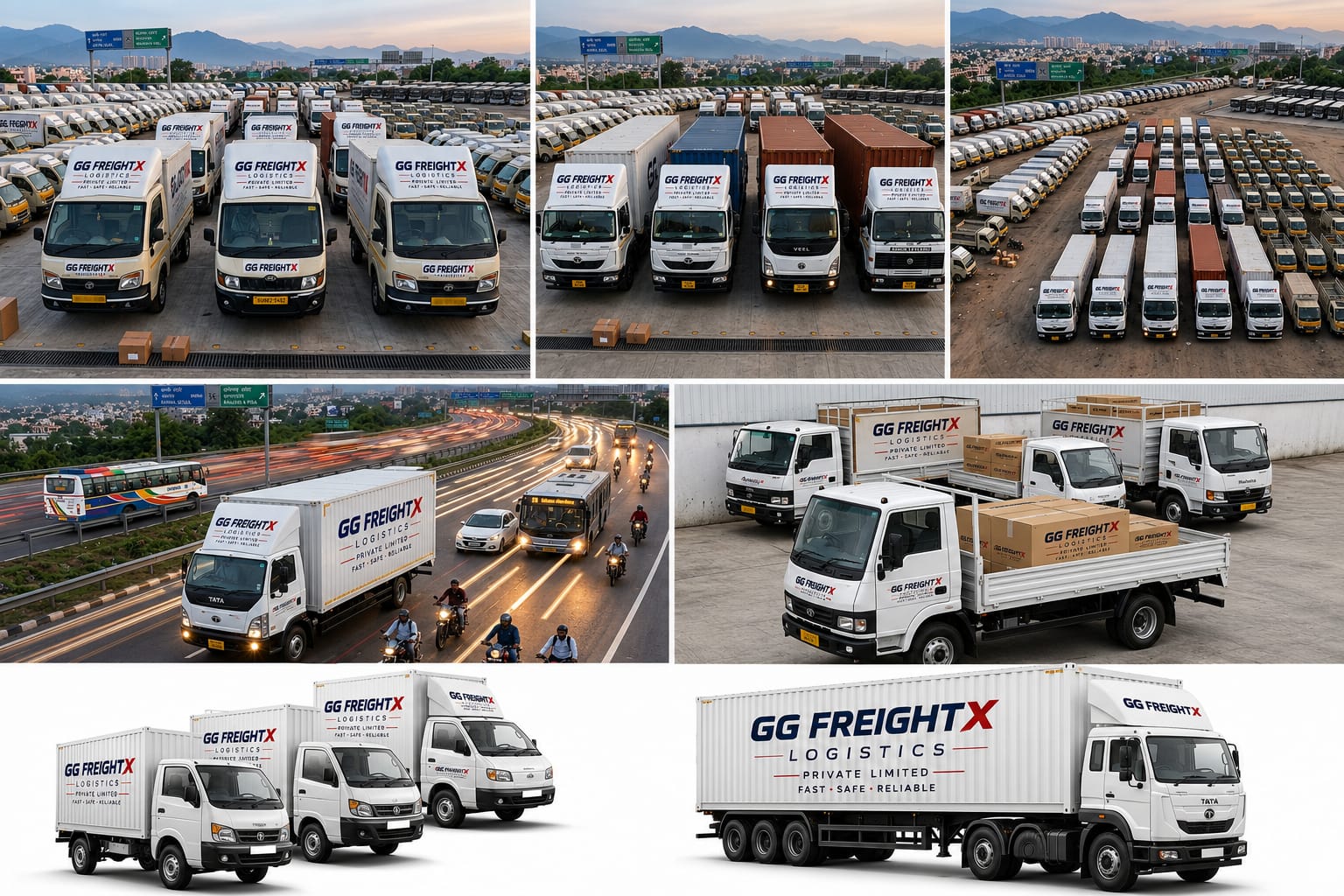 GG FreightX fleet collage